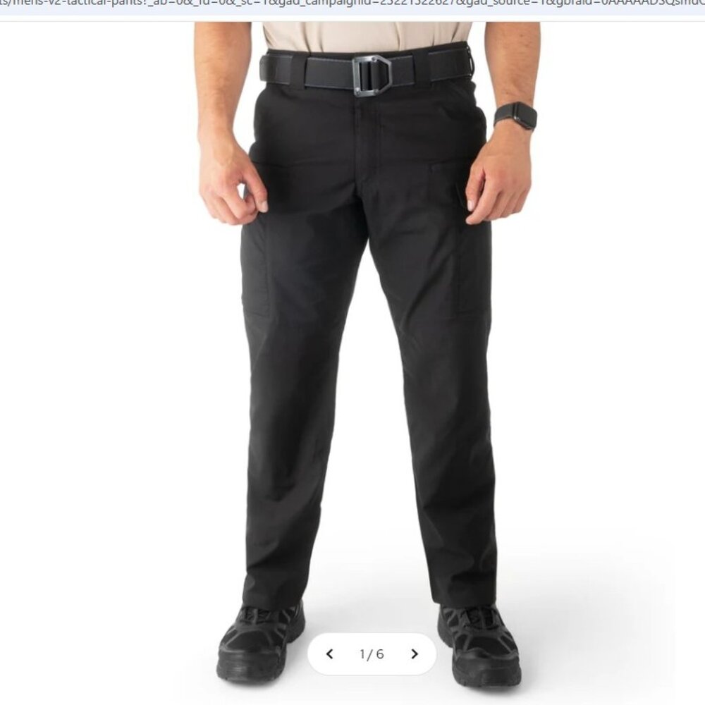 NWT First Tactical V2 BDU Police Black Pant 114011 Size 34/32